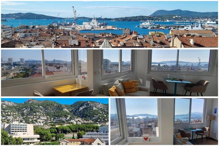 Gîte pour 2 personnes, avec vue dans Gare De Toulon