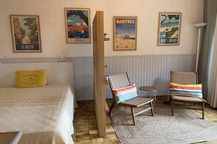 Gîte pour 2 personnes, avec piscine et terrasse dans Plage De La Balette Collioure - 4