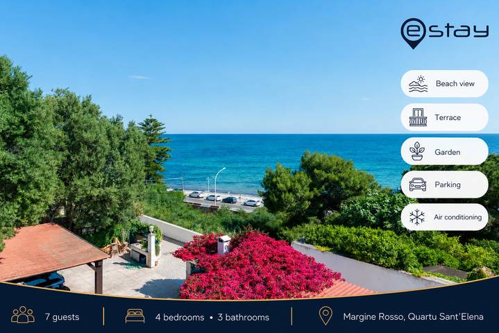 Villa für 7 Personen, mit Balkon/Terrasse und Garten