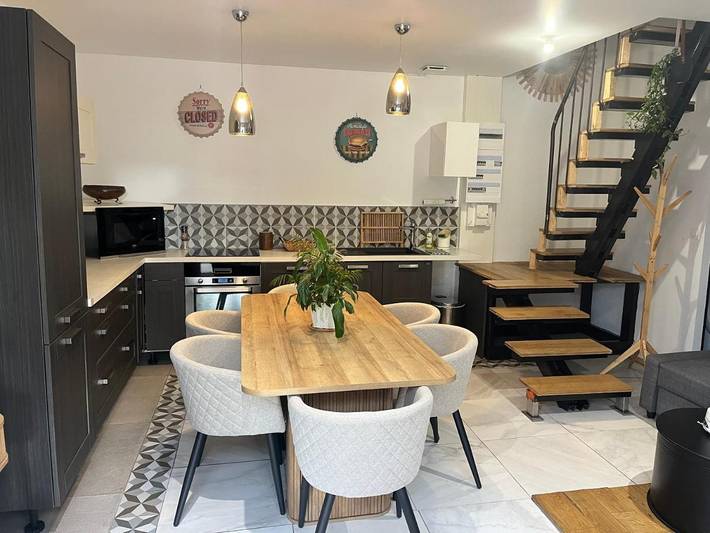 Appartement de vacances pour 8 personnes, avec jardin et terrasse