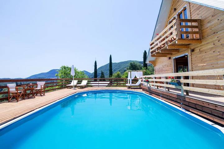 Ferienhaus für 2 Personen, mit Garten und Ausblick sowie Balkon und Pool auf Korfu - 3