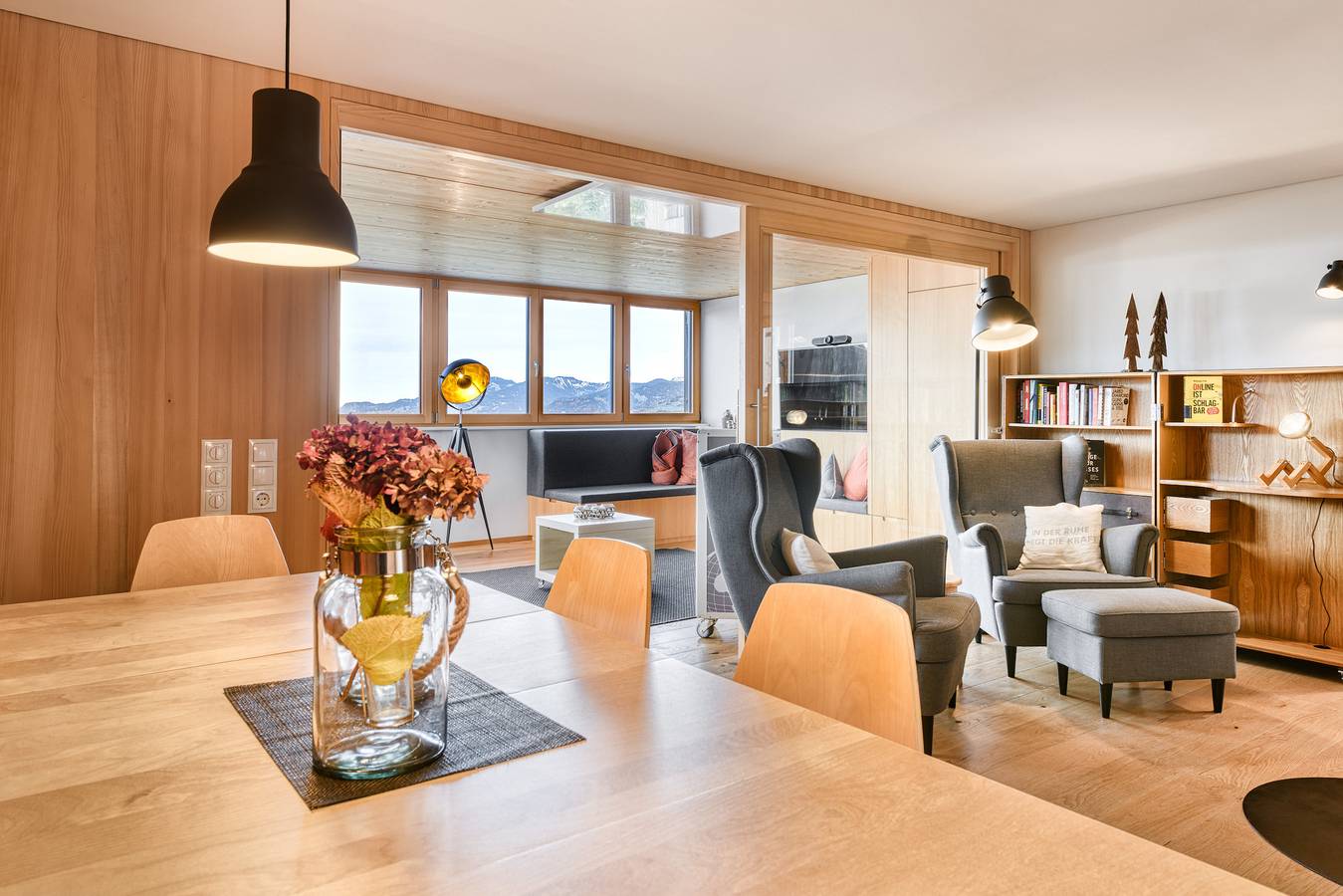 Panorama Ferienhaus Zora in Frastanz, Rätikon Gebirgsgruppe