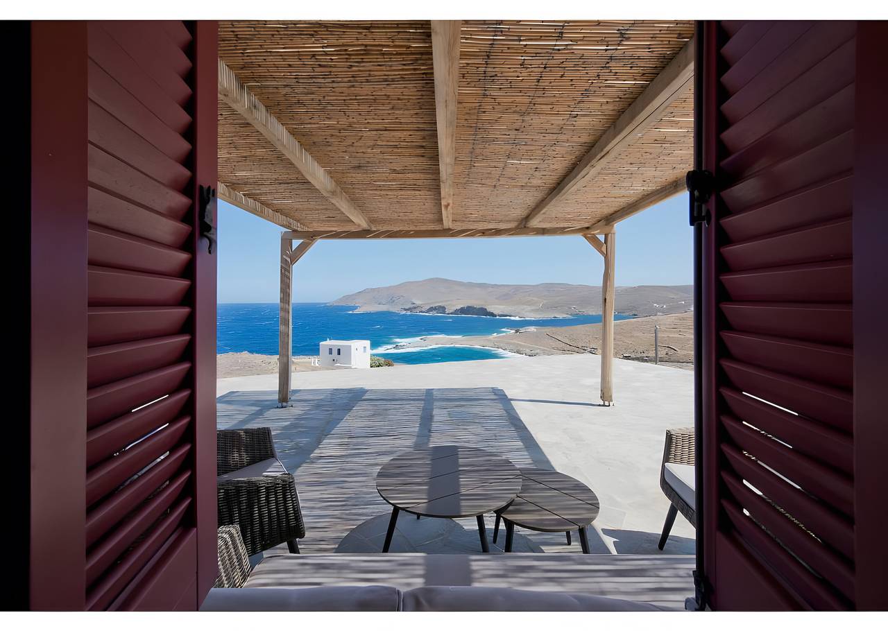 Landhaus 'Kythnos Keli' mit Meerblick, privater Terrasse und Balkon in Kythnos