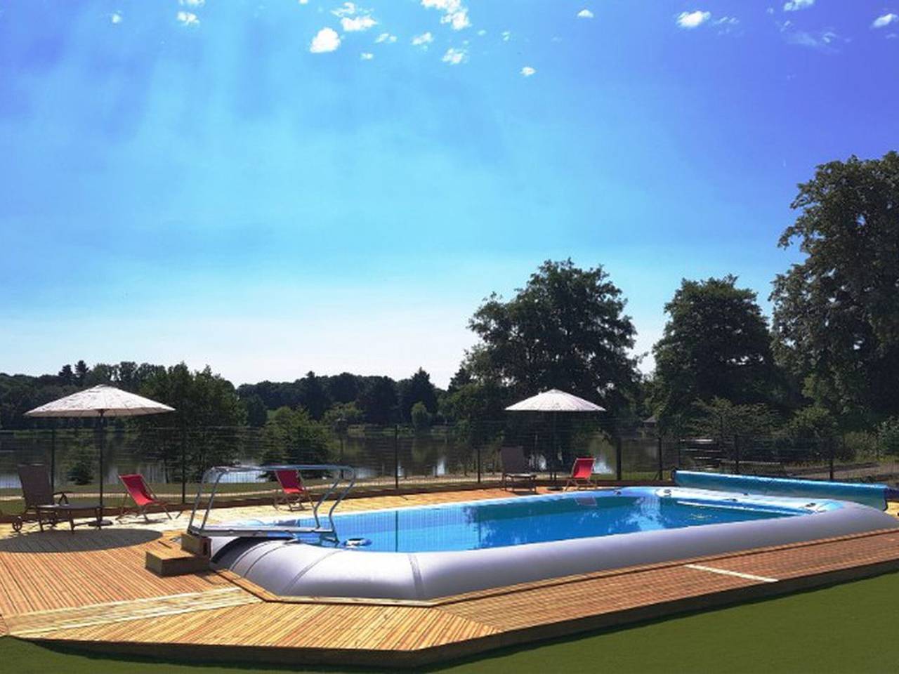 Mobil-home de 32m² avec terrasse et équipements de cuisine in Loudéac, Cotes-d'Armor