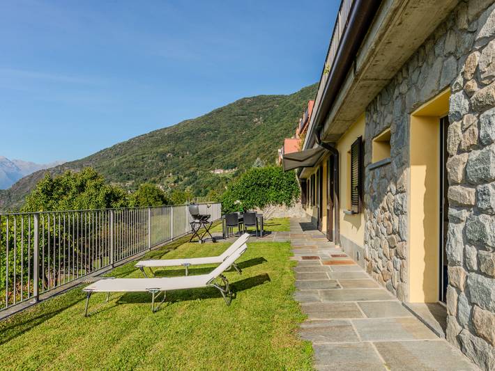Ferienhaus für 5 Personen, mit Seeblick und Garten am Comer See