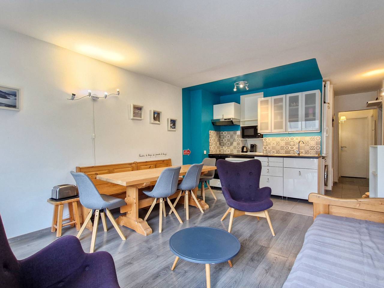 Appartement entier, Appartement centre station, vue pistes - 8 pers. in Flaine, Arâches-la-Frasse