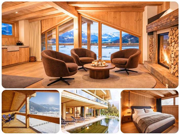 Ferienhaus für 4 Personen, mit Ausblick und Garten sowie Pool und Sauna im Zillertal