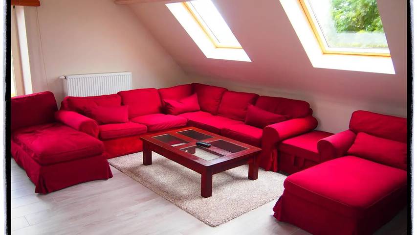Location de vacances pour 7 personnes, avec jardin à Ellezelles