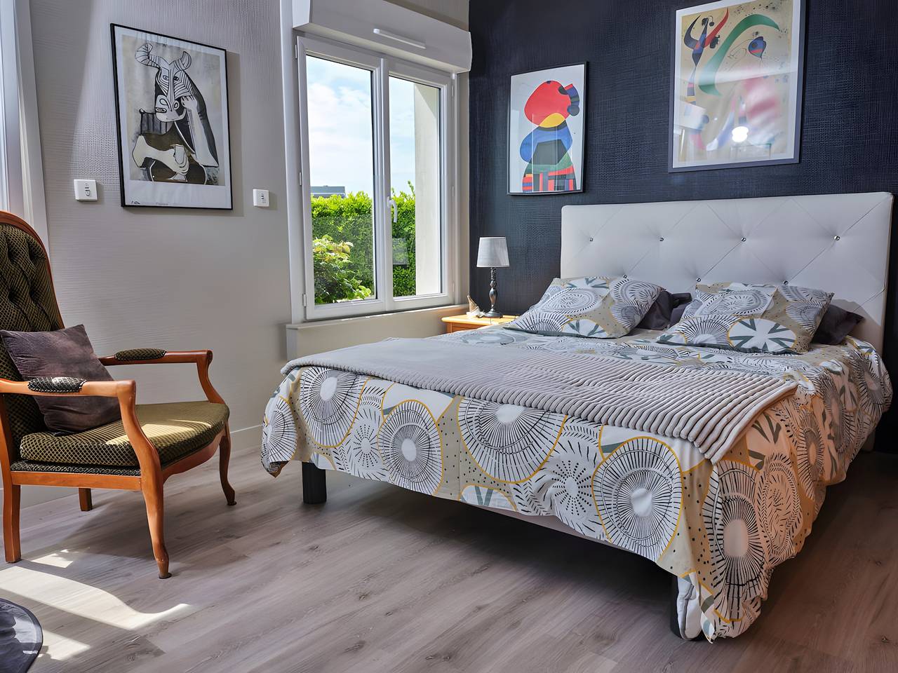 Bed & Breakfast 'Chambre Espace Familiale' mit Gemeinschaftsterrasse, Garten & Wlan in Santec, Ceinture Dorée