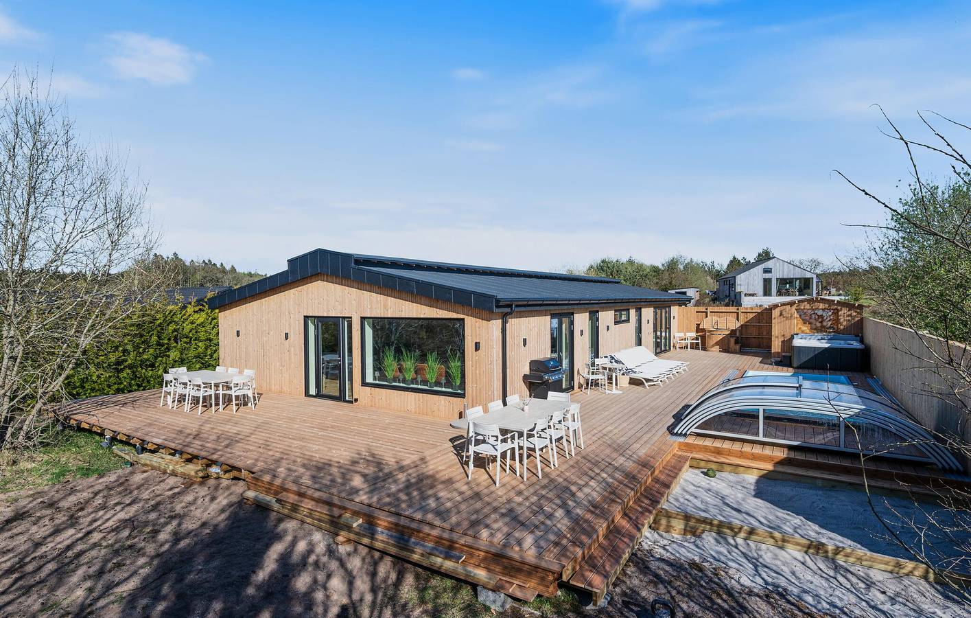 Ferienhaus für 14 Personen mit Sauna in Ikast-Brande
