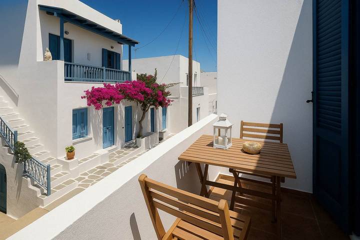 Appartement entier, Appartement de vacances pour 3 personnes avec jardin in Paros
