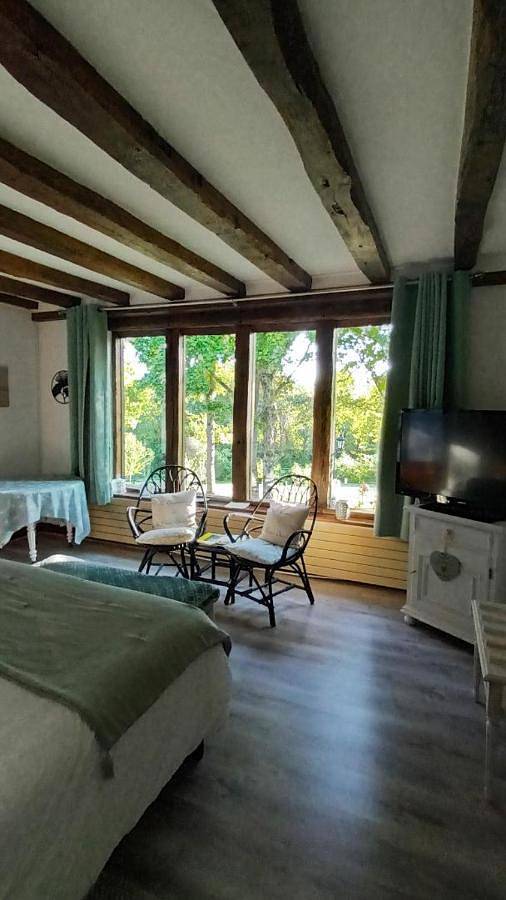 Chambre d’hôte pour 2 personnes, avec jardin et terrasse ainsi que piscine et vue à Seigy - 4
