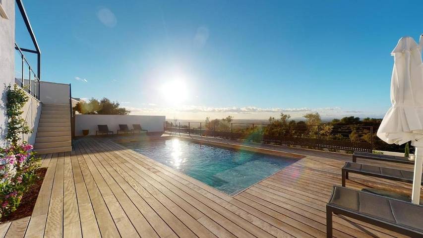 Villa pour 6 personnes, avec vue ainsi que terrasse et piscine - 1