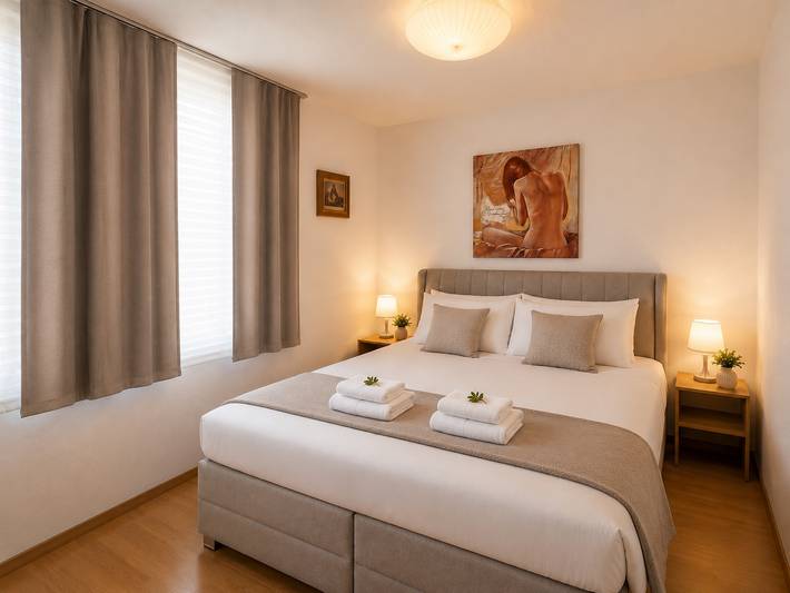 Ferienwohnung für 4 Personen, mit Balkon/Terrasse und Balkon sowie Terrasse und Garten in Bad Rodach