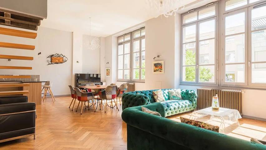Gîte pour 8 personnes dans Parc de la Tête d'Or