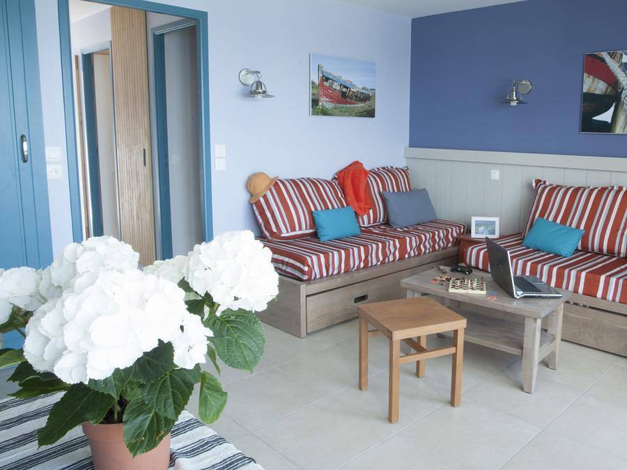 Pierre & Vacances Premium Résidence Coteau et la Mer - Wohnung 6 personen - - 1 Schlafzimmer + 1 Schlafalkoven - Terrasse oder Balkon - Meerblick in Douarnenez, Quimper und Umgebung