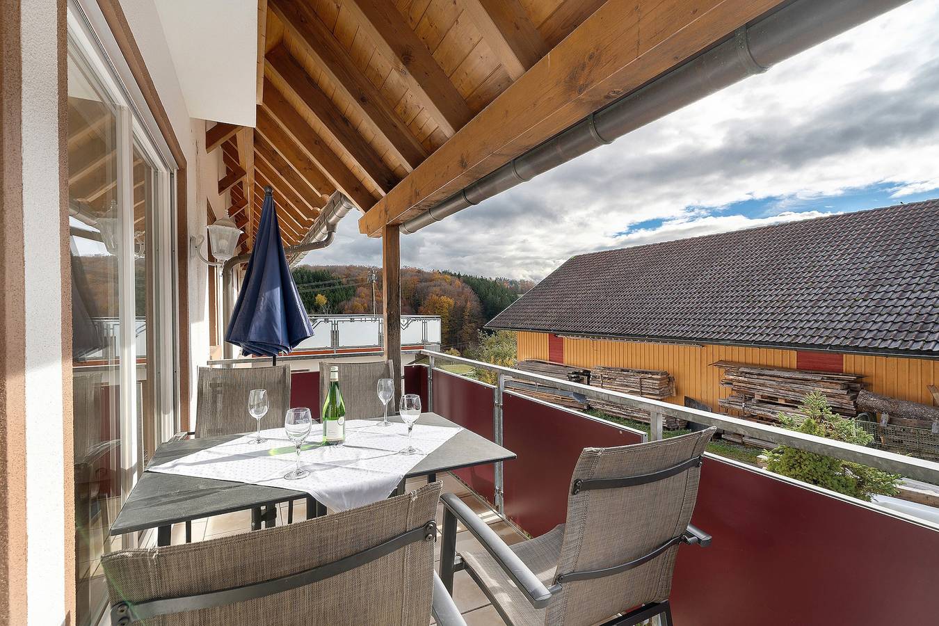 Ganze Wohnung, Ferienwohnung 'Landblick' mit Balkon und Wlan in Biederbach, Mittlerer Schwarzwald
