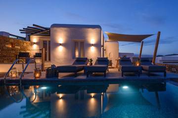 Villa mit pool für 4 Personen, mit Garten und Meerblick sowie Balkon auf Mykonos