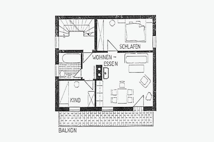 Ferienwohnung für 5 Personen, mit Sauna und Balkon in Bad Endorf