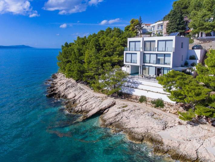 Dom dla 14 osób, z Balkon i Taras oraz Widok na jezioro w Drvenik