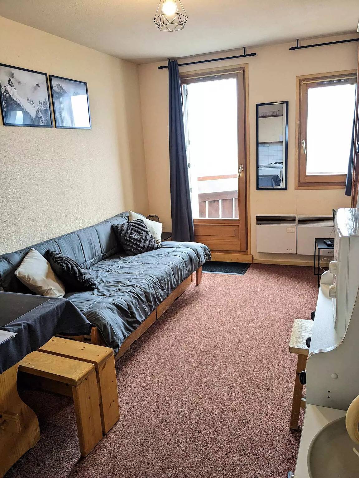 Entire studio, Studio at the foot of the Perce-Neige residence slopes in Prapoutel, Les Adrets