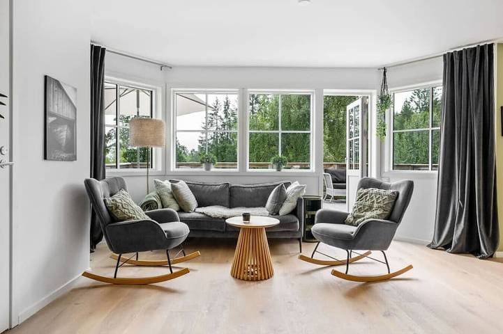 Ferienhaus für 3 Personen, mit Balkon und Sauna sowie Garten - 1