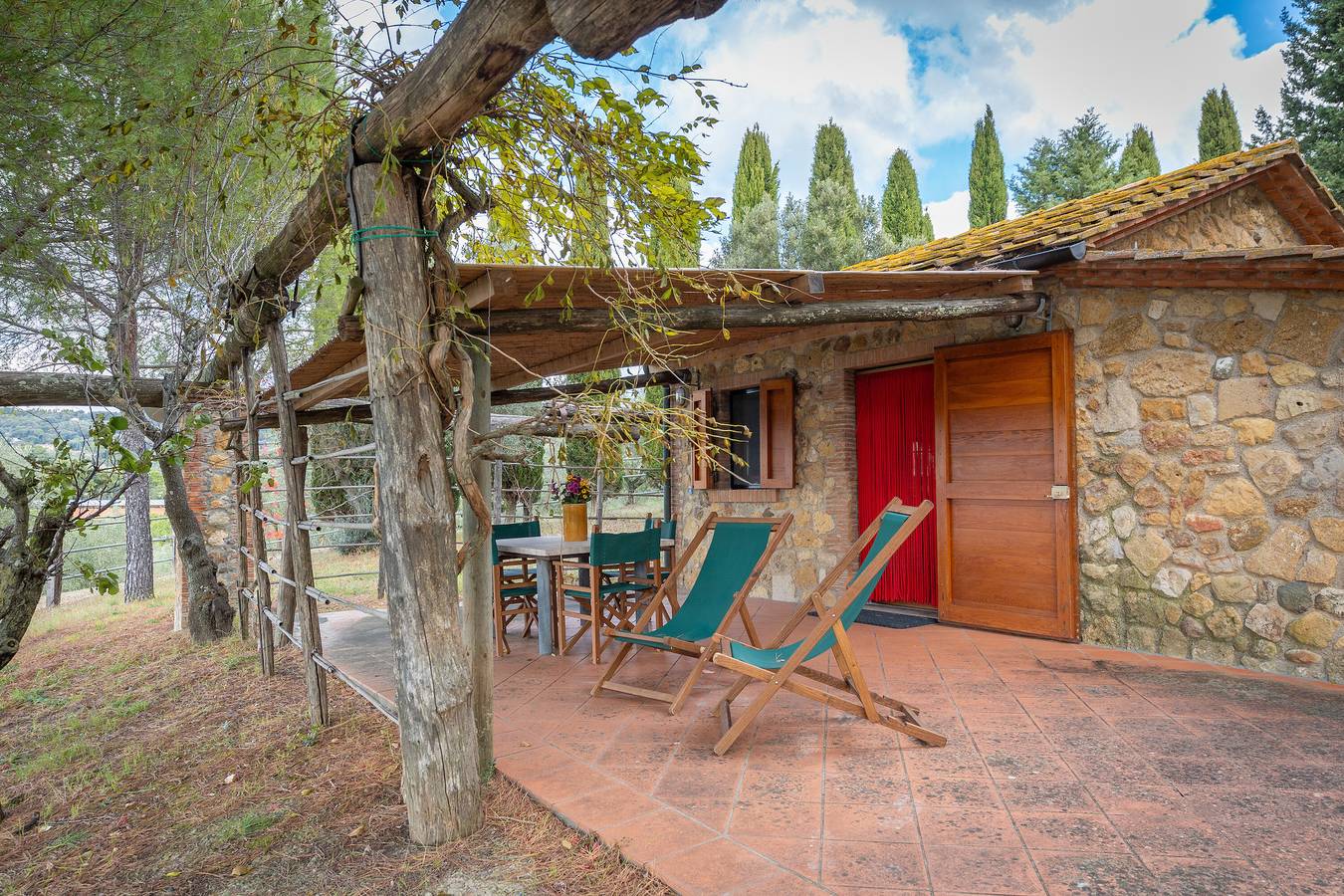 Ferienhaus 'I Mandrioli' mit privater Terrasse, Wlan und Klimaanlage in Casale Marittimo, Etruskische Küste