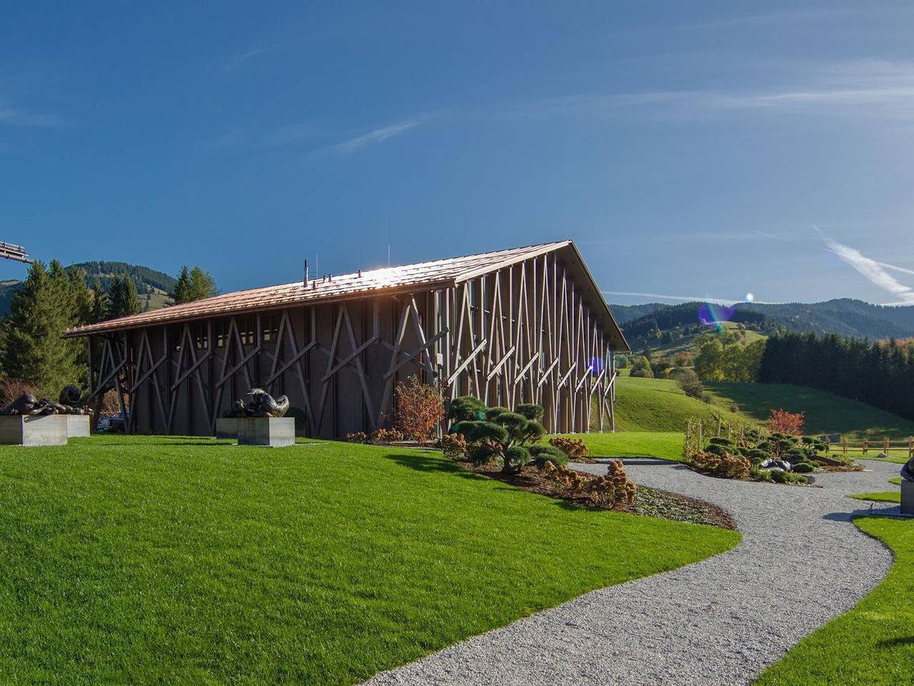 Boutique Hotel Lartor - Dreibettzimmer Superior "Panorama" (Passion) in Unterammergau, Bayerische Alpen