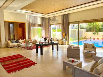 Maison d’hôte pour 4 personnes, avec jardin et piscine ainsi que bassin pour enfant et vue à Marrakech