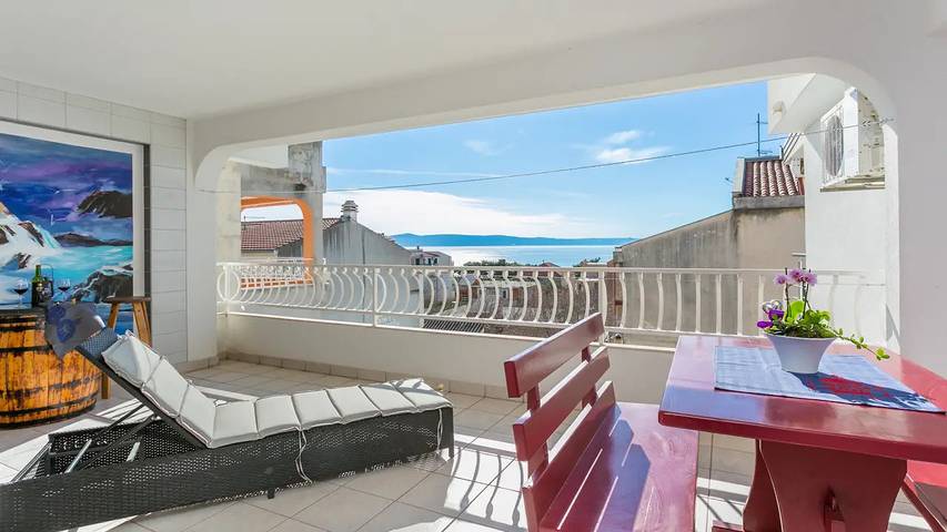 Vakantiewoning voor 4 personen, met terras in Tučepi
