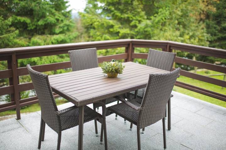 Ferienwohnung für 9 Personen, mit Ausblick und Balkon
