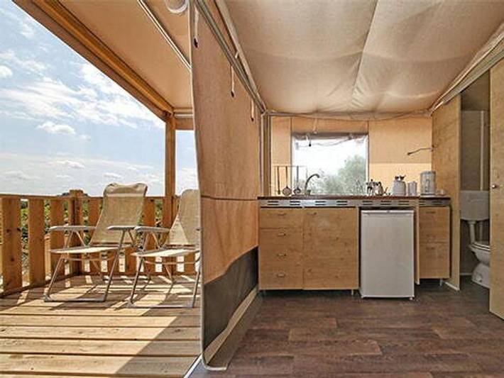 Camping Laguna Village - Lodge 5 personen - Super Lodge Zelt | 2 Schlafz. | 4/5 Pers. in Spiaggia di Levante (Caorle), Caorle
