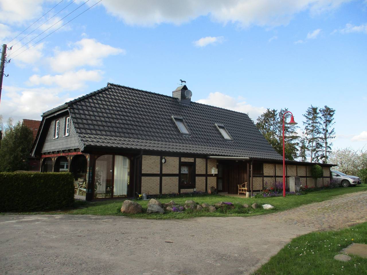 Ferienhaus 'Altes Jägerhaus' mit privater Terrasse und privatem Garten in Hetzdorf, Uckerland
