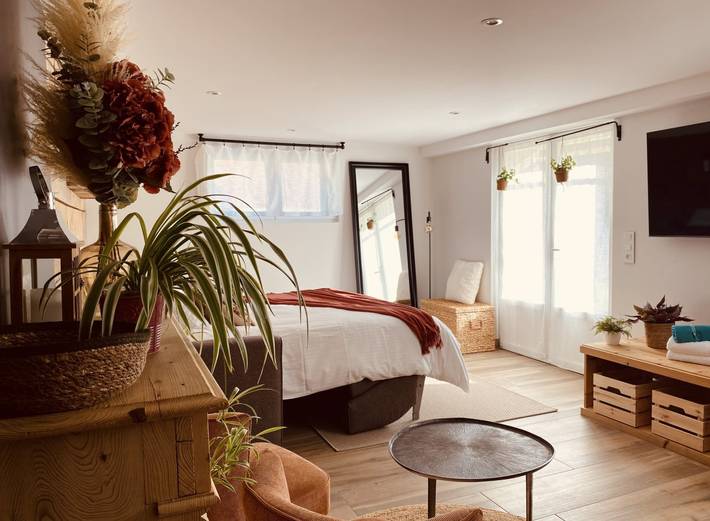 Gîte pour 2 personnes, avec jacuzzi ainsi que sauna et terrasse à Les Hôpitaux-Neufs - 4