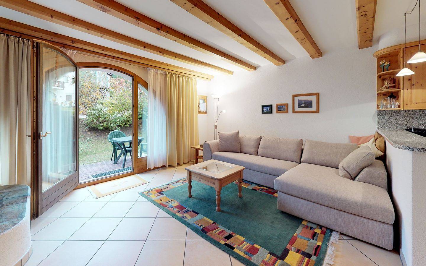 Apartamento entero, Apartamento de vacaciones para 3 personas con jardín in Celerina/Schlarigna, Saint Moritz