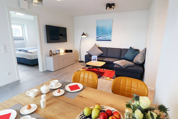 Ferienwohnung für 4 Personen, mit Balkon und Sauna in Tossens