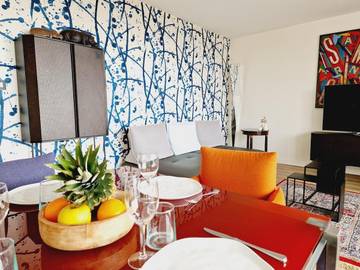 Gîte pour 3 personnes, avec balcon et vue dans Plage de Tanchet