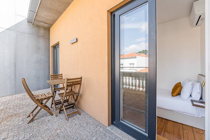 Vakantieappartement voor 3 personen, met terras in Porto