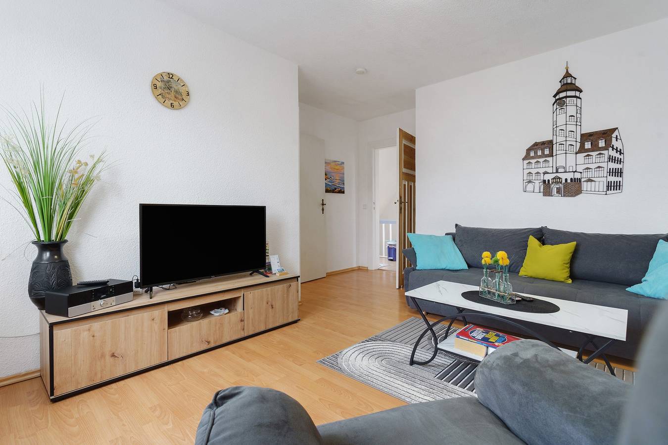 Appartement entier, Appartement "Au-dessus du port2" avec terrasse commune, jardin et Wi-Fi in Sassnitz, Parc national Jasmund