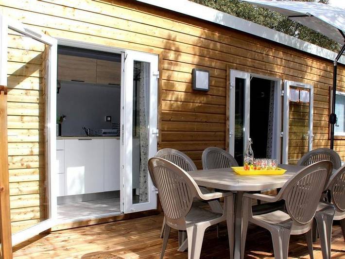 Mobil home pour 6 personnes, avec bassin pour enfant, animaux acceptés à Junas - 2