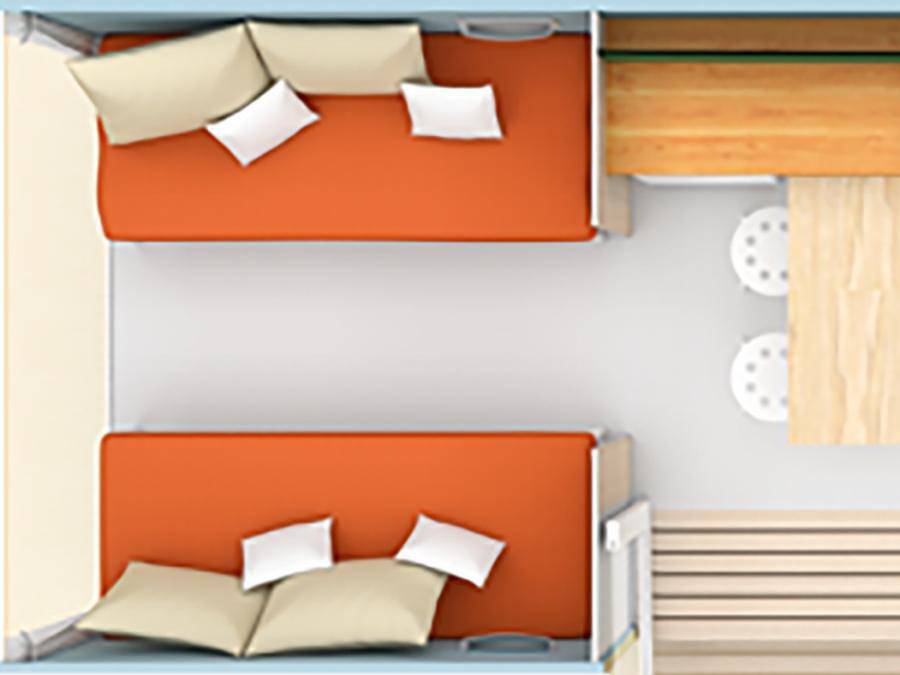 Camping Le Convivial - Zelt 4 personen - Coco Sweet eingerichtetes Zelt in Nabirat, Périgord Noir