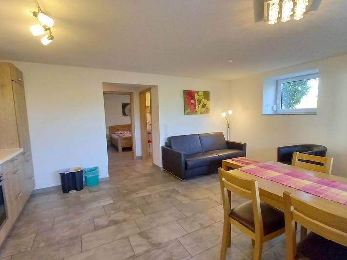 Ganze Ferienwohnung, Ferienhof Metzler - 1 Zi. Apartment Apfel in Bodnegg, Region Bodensee-Oberschwaben