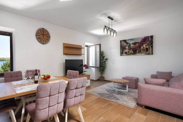 Ferienwohnung für 5 Personen, mit Meerblick, kinderfreundlich in Punat