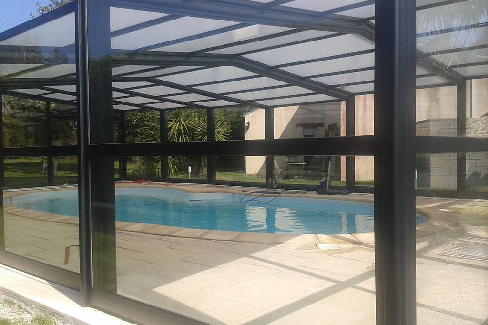 Longère with heated indoor pool on 18 ha estate with animals in Quimperlé, Côte de Cornouaille