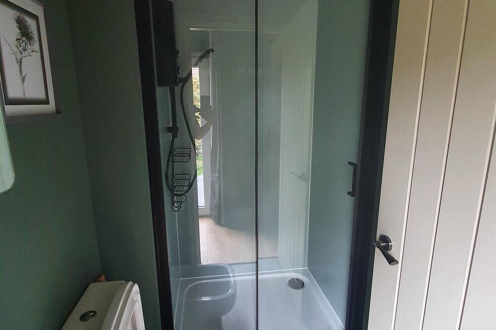 Kabine-Apartment-Eigenes Badezimmer-Blick auf die Landschaft in Highlands