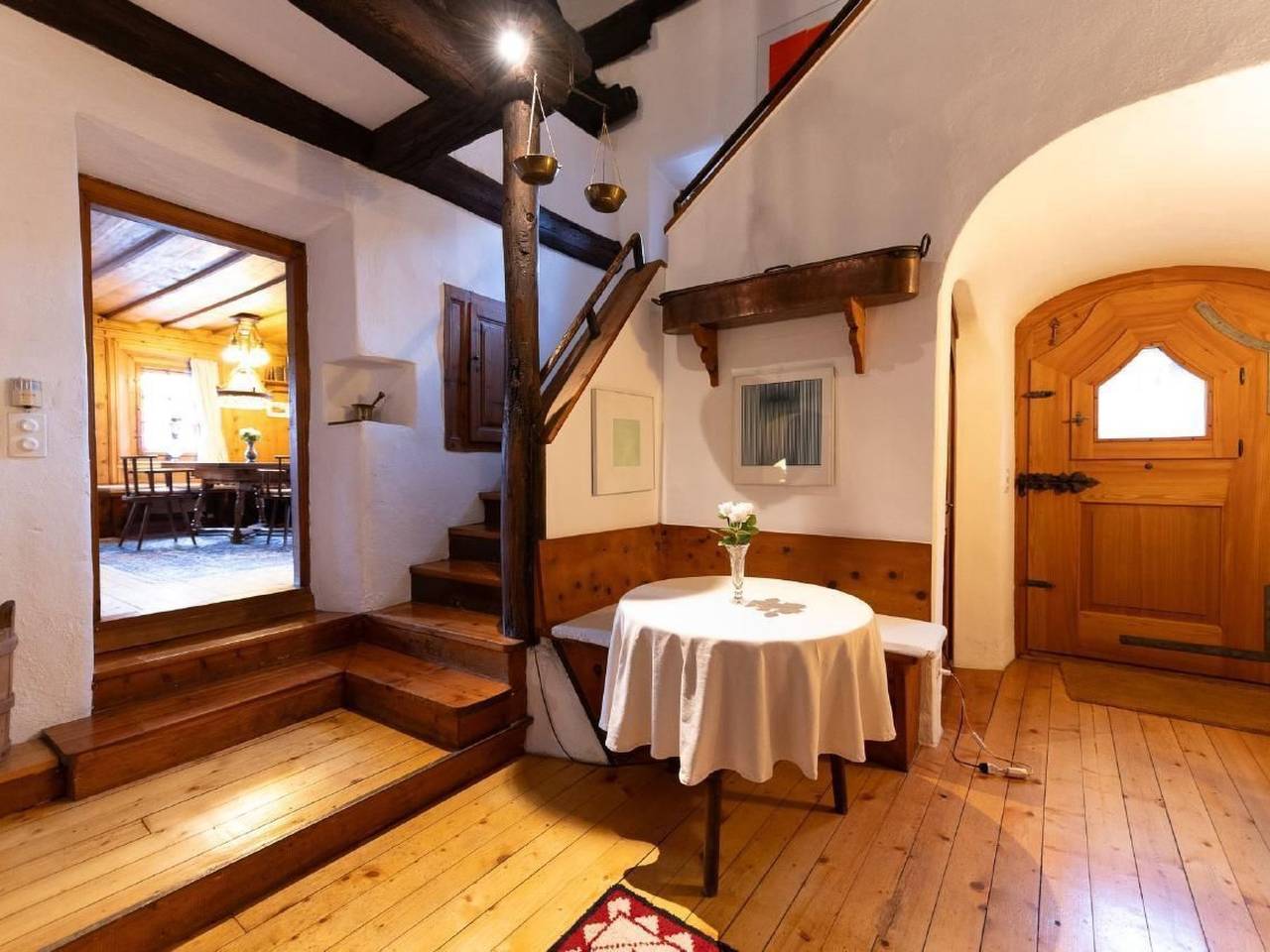 Chesa Sela Historisches Engadinerhaus (1641) in Silvaplana-Surlej, Silvaplana