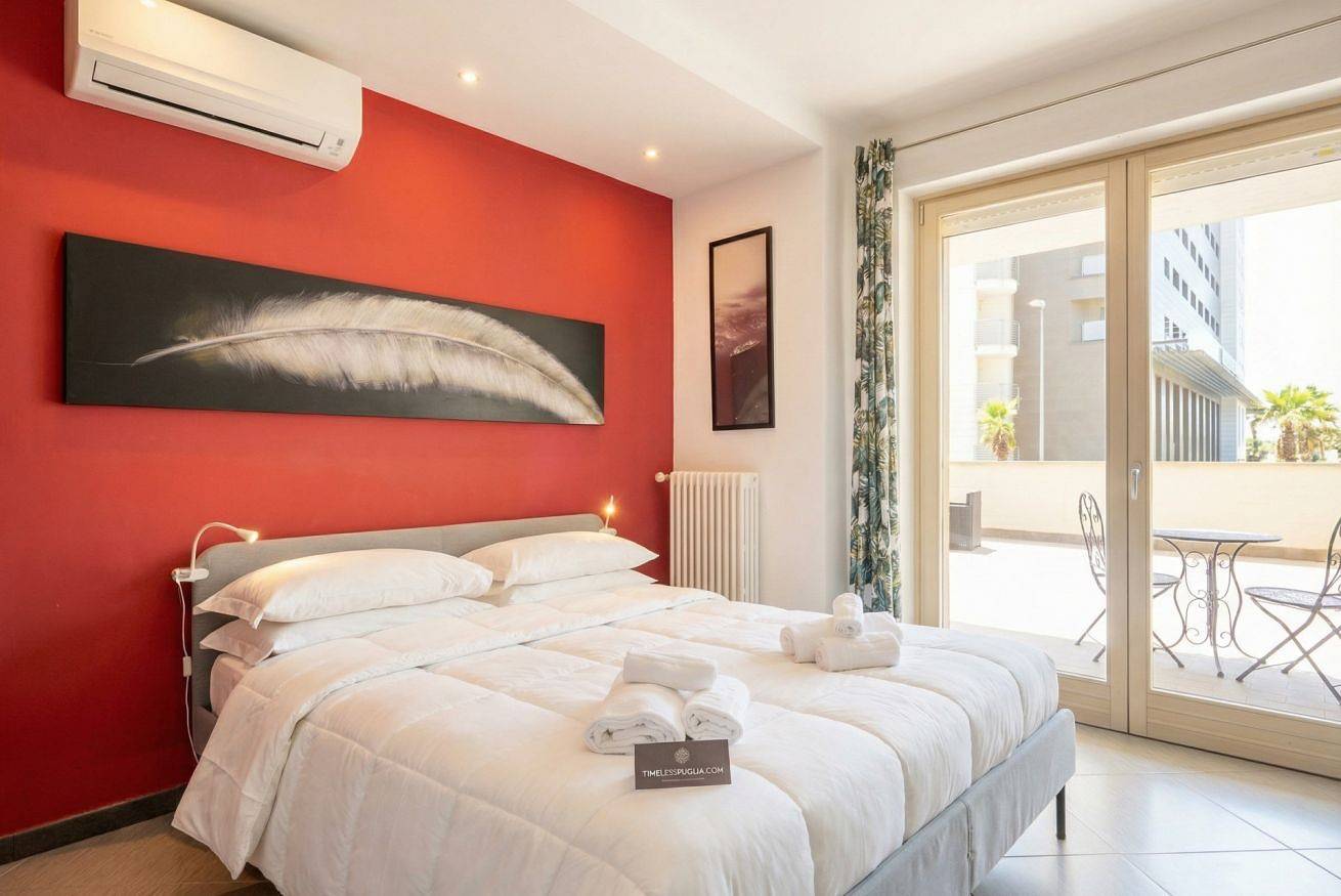 Hel leilighet, Sky Gate - Red Suite by the Airport in Bari, Provinsen Bari