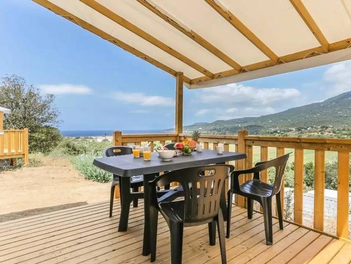 Mobil home pour 6 personnes, avec sauna et bassin pour enfant à Olmeto - 2