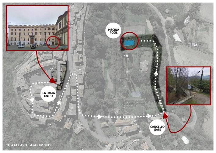 Gîte pour 3 personnes, avec piscine ainsi que vue et balcon à Viterbo - 2