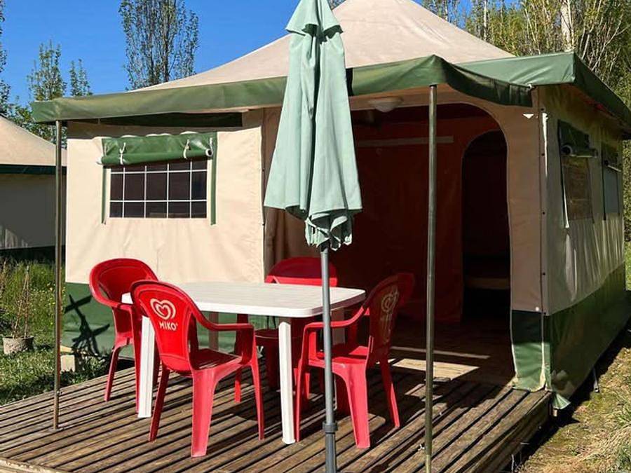 Camping le Bourdieu - Zelt 4 personen - Möbliertes Zelt Cyrius 4 Personen in Durfort, Ariège